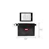pack all Packing Organizers Bundle | 1 Dual Pocket Shoe Bag (Black) & 1 Zipper Bag (S Black)