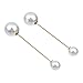 ASHMITA 6 Pairs Faux Pearl Brooch for Women Sweater Shawl Clip All-Match Clothes Pins