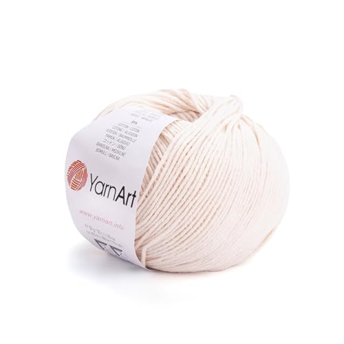 Image of YarnArt Genius Soft Cotton Acrylic Blend Yarn - Amigurumi, Crochet and Knitting -%55 Cotton-45% Acrylic, Craft Yarn for Kids and Adults Garments, Baby Items and Accessories, 174 yds / 50 g