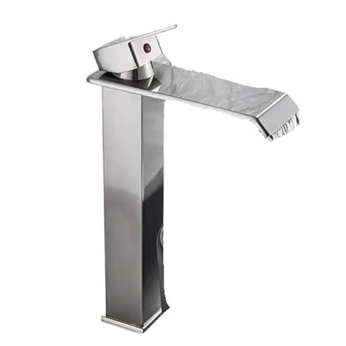 Mitigeur de salle de bain cascade noir pour moderniser un lavabo d'évier