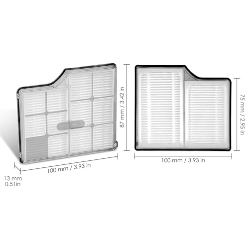 Image of (4 Pack) Saros 10 Replacement HEPA Filters Compatible with Roborock Saros 10 Robot Vacuum Cleaner, Filters Accessories Kit, Filter Kit