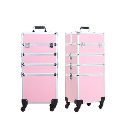 Boîte à ongles et maquillage rose à structure multicouche renforcée