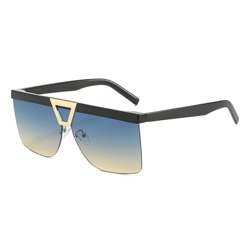 Lunettes de soleil anti-éblouissement surdimensionnées demi-monture pour conduite