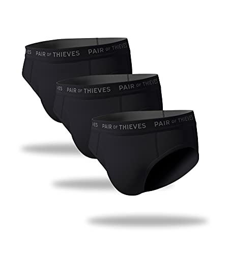 Pair of Thieves Super Fit Men’s Briefs, 3 Pack Underwear, AMZ Exclusive