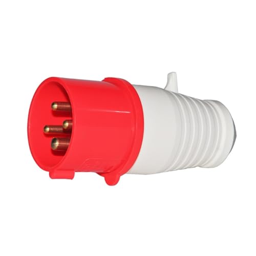 Conector industrial 16A evita fallos por polvo y agua en construcción