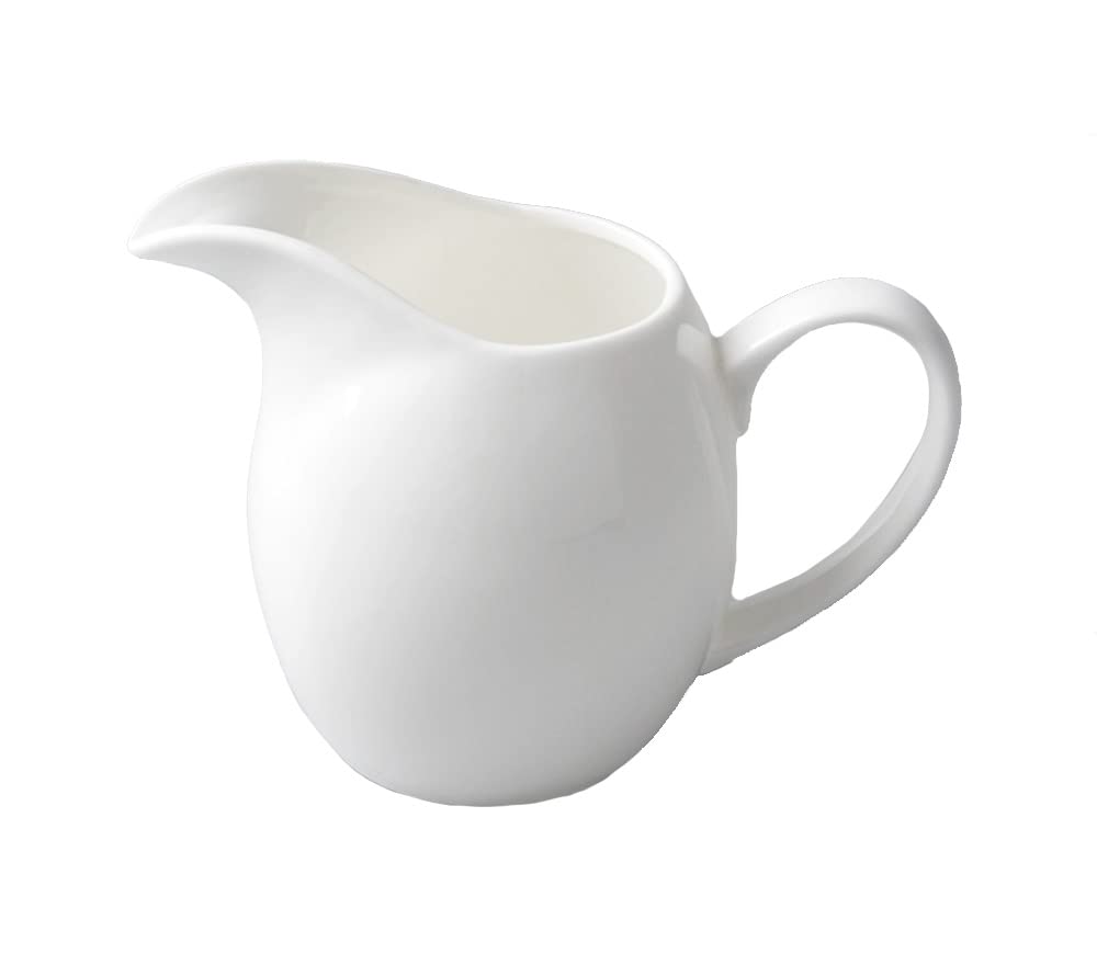 Mozacona Ceramic Creamer Pitcher, Coffee Pitcher Sauce Pitcher,Creamer Jug with Handle,10oz