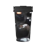 Tasse en acier inoxydable : la tasse à café en forme de cœur noir dispose d'une double paroi isolée en acier inoxydable, garantissant que vos tasses sont incassables, vous donnant une boisson propre à chaque fois. Cela garde vos boissons chaudes et froides pendant des heures. En outre, le design isotherme maintient votre tasse réutilisable exempte de condensation lorsque vous voyagez.
