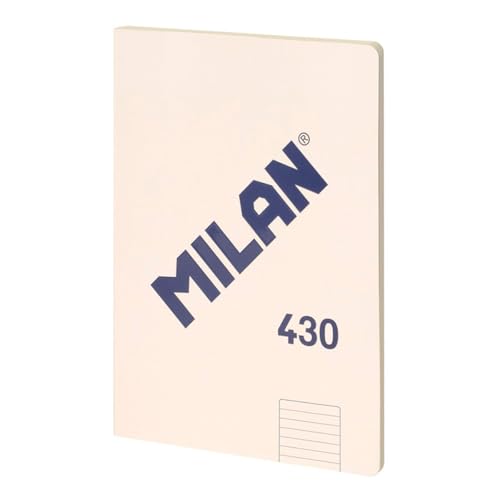 Milan® A4 Glued Notebook, 5X5 Mm Grid, 48 Sheets A4, 95 G/M² Paper, 1918 Series, Beige