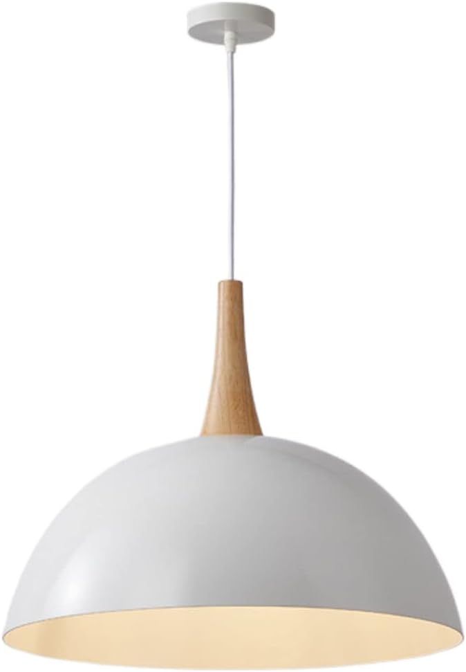 SHUANGZ Chandeliers Nordic Modern Ceiling Light Fixture 11.8" Metal Shade, Pendant Modern Retro Close To Ceiling Lamps E27 Base 1-Light Adjustable Hanging Light Creative Industrial Restaurant Lighting
