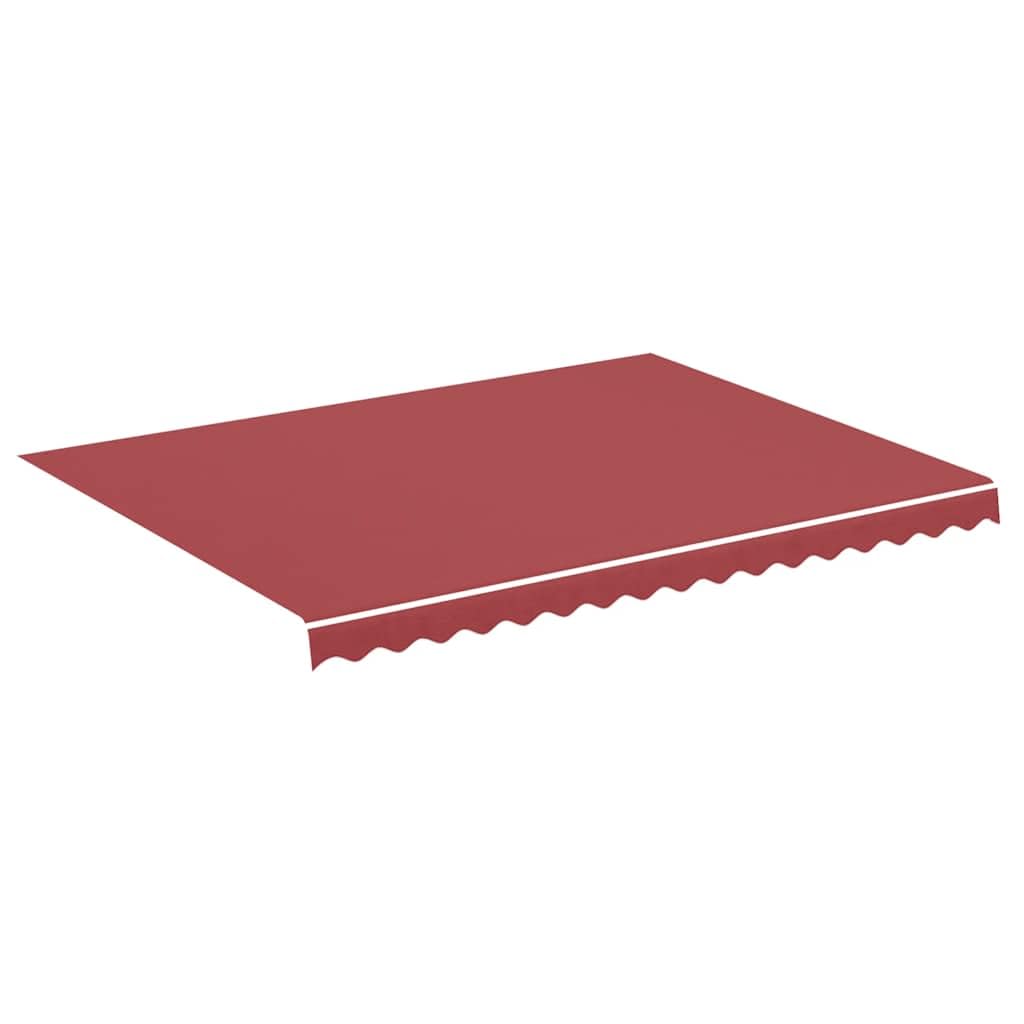 Leasha Toile de Rechange Store Banne avec Lambrequin, Toile Tissu de Remplacement pour Auvent 380x295 cm Bordeaux Rouge