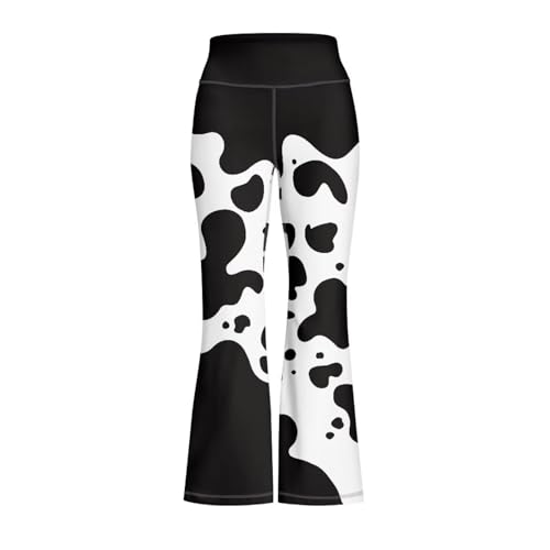 Cow Yoga Pants for Girls 5-14 Lovely Flare Leggings for Girls Bell Bottoms2