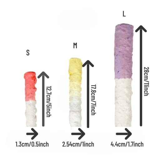 Image of Bird Perches for Parrots-Cuttlebone Calcium Perch Standing Cuttlebone Holder for Birds Cage Accessories Color Randomly (Small)