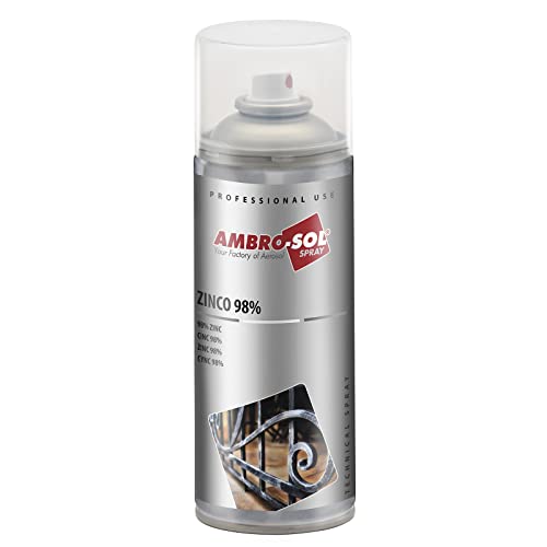 AMBRO-SOL, Galvanizado, Zinc 98%, Color Gris Medio, Spray 400ml
