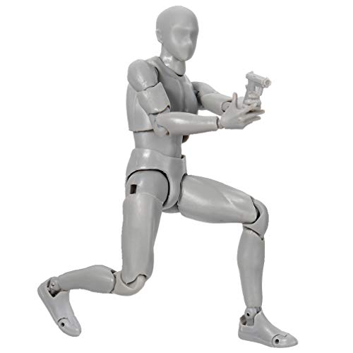 Figure modelo Mannequin para dibujo con accesorios miniatura 5