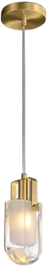 Lustre réglable pour petite pièce suspension cristal dorée salon