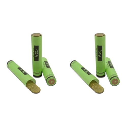 effektivo 10112 Euro Papier Münzhülsen für 50 Cent Münzen Paket-Inhalt: 80 Stück (Packung mit 2)