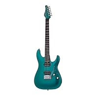 Schecter solid body electric guitar model: Aaron Marshall AM 6 Signature series: AM 6 colour: Arctic Jadebody material: basswood wood finish: high gloss shape: ST styletop: arched