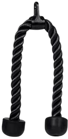 ABSSports Pure Nylon Tricep Rope Pull Down/Extension Multi Gym Cable Fitness Equipment. Multi-training Bar