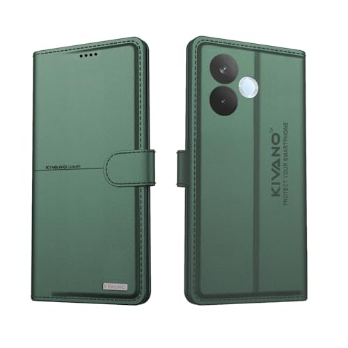Image of Compatible with Oppo A5 Pro 5G Flip Cover | Leather Finish | Inside Pockets & Inbuilt Stand | Shockproof Wallet Style Magnetic Closure Back Cover Case