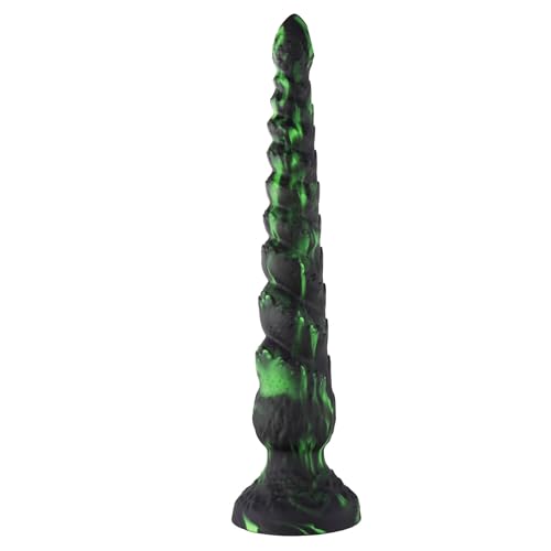 Image of Long Monster Dildo Butt Plug, 13.4IN Fantasy AnalDildo with Strong Suction Cup, Soft Silicone G Spot Dildos for Men Women Couples, Prostate Massager Anal Plug Adult Sex Toy