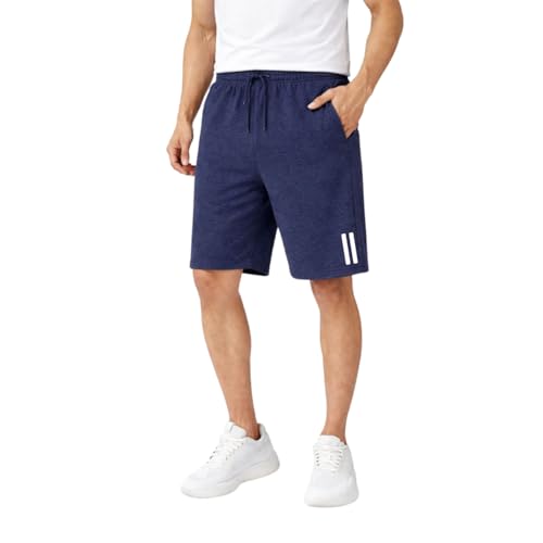 Image of KART BLACK Plus Sizes Men's Cotton Knee Length Shorts (M,L,XL,XXL,3XL,4XL,5XL) | Casual and Night Wear Mens Shorts (Pack of 2)