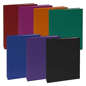 YoeeJob 7 Packs Stretchable Book Covers Textbooks Paperback Book Protector Assorted Book Saver Hardcover Washable 9.5″ X 14″