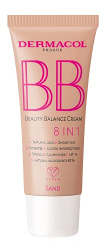 Dermacol BB Magic Beauty Cream - Color No.04 – Sand - Crema BB Hidratante que Unifica el Tono de Piel, Ofrece Cobertura Ligera y Protección Solar para un Acabado Natural y Radiante.