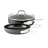   All-Clad-HA1-Hard-Anodized-Nonstick-Saute-Pan-with-Lid-and-Fry-Pan-Set-4-Quart-10-Inch-Induction-Oven-Broiler-Safe-500F-Pots-and-Pans-Cookware-Black