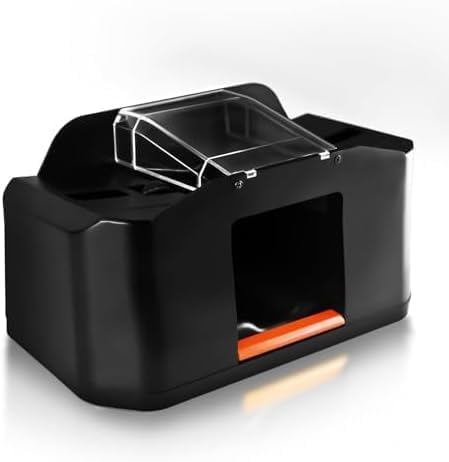 2 Decks Card Shuffler, Automatic 2000 MAh Alkaline Electric Shuffler, Playing Cards, Texas Hold'em, Poker, Home Card Games, Blackjack