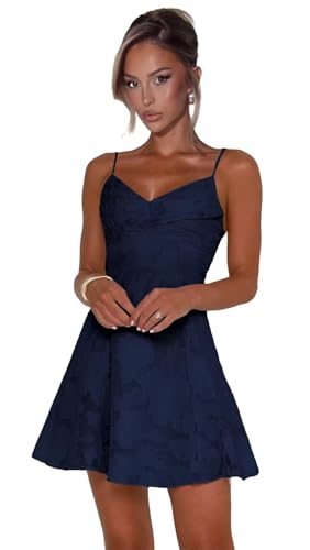 Jacquard Floral Homecoming Dresses 2025 for Teens V Neck Spaghetti Straps Cocktail Dress Short Ball Gown