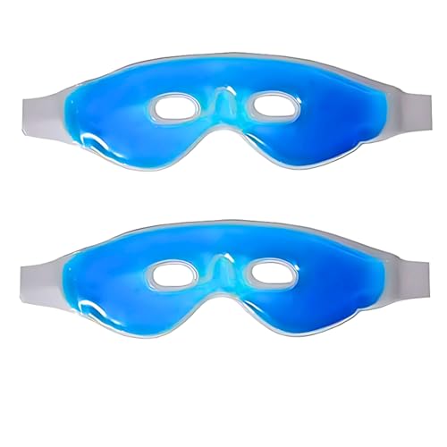 Image of Kostech Cooling Gel Eye Mask | Reusable Hot & Cold Therapy for Puffy Eyes, Dark Circles & Eye Relaxation | Soft Gel Eye Pads for Men & Women (Pack of 2)