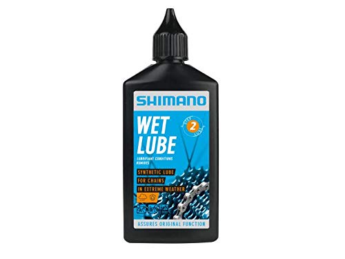 SHIMANO LUBRICANTE para HUMEDO Botella 100ML Aceites Ciclismo, Adultos Unisex, Multicolor(Multicolor)