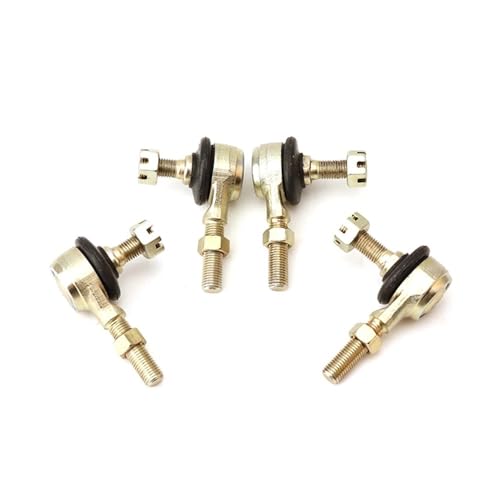 DMGHWEVZ 2 Pares de Kits de Extremos de Varilla de Amarre de M10-M10, Junta esférica Apta for China ATV 50cc 110cc 150cc 200cc 250cc 300cc Go Kart Quads Piezas de Bicicleta