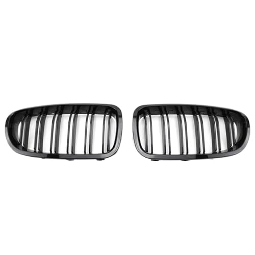 Calandre de course pour BMW Série 5 F10 F11 F18 style double haricot noir brillant 2010-2017