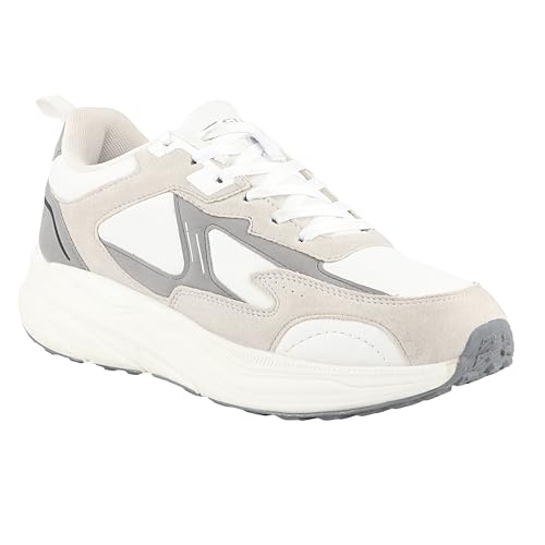 Image of FUEL Nava-06 Men's Lightweight & Durable Trendy Sports Shoes with Anti-Skid Sole for Everyday Comfort (White)