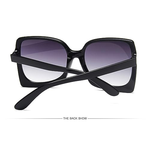 CGZWFERA-Oversized Sunglasses Women Plastic Female Plastic Frame Gradient Lens Sun Glasses UV4004