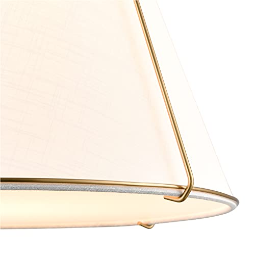 Light Society Ls-C554-Ab Lise Chandelier, Antique Brass/White #TOP7