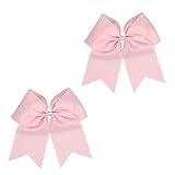 Conforevoli Dimensioni : Ogni fiocco da cheerleader è lungo 18 cm/7,08 pollici, una dimensione appropriata illumina il tuo outfit e ti fa distinguere dalle altre ragazze.