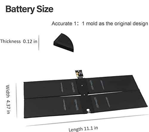 Bateria Para Notebook G3HTA036H DYNK01 Replacement for Microsoft Surface 1st 2nd Gen 1782 2015 Serie
