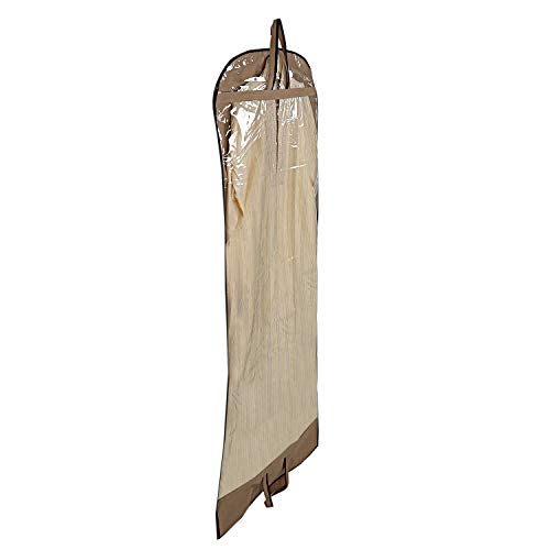 Image of Kuber Industries Non Woven 3 Pieces Long Suit Sherwani Cover (Brown),CTKTLUG413