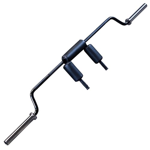 Body-Solid Safety Squat Bar - Specialty Barbell for Quad and Posterior Chain Training, with Comfortable Handgrips and Built-in Padding, 1000 lb. Weight Capacity, Compatible with 2