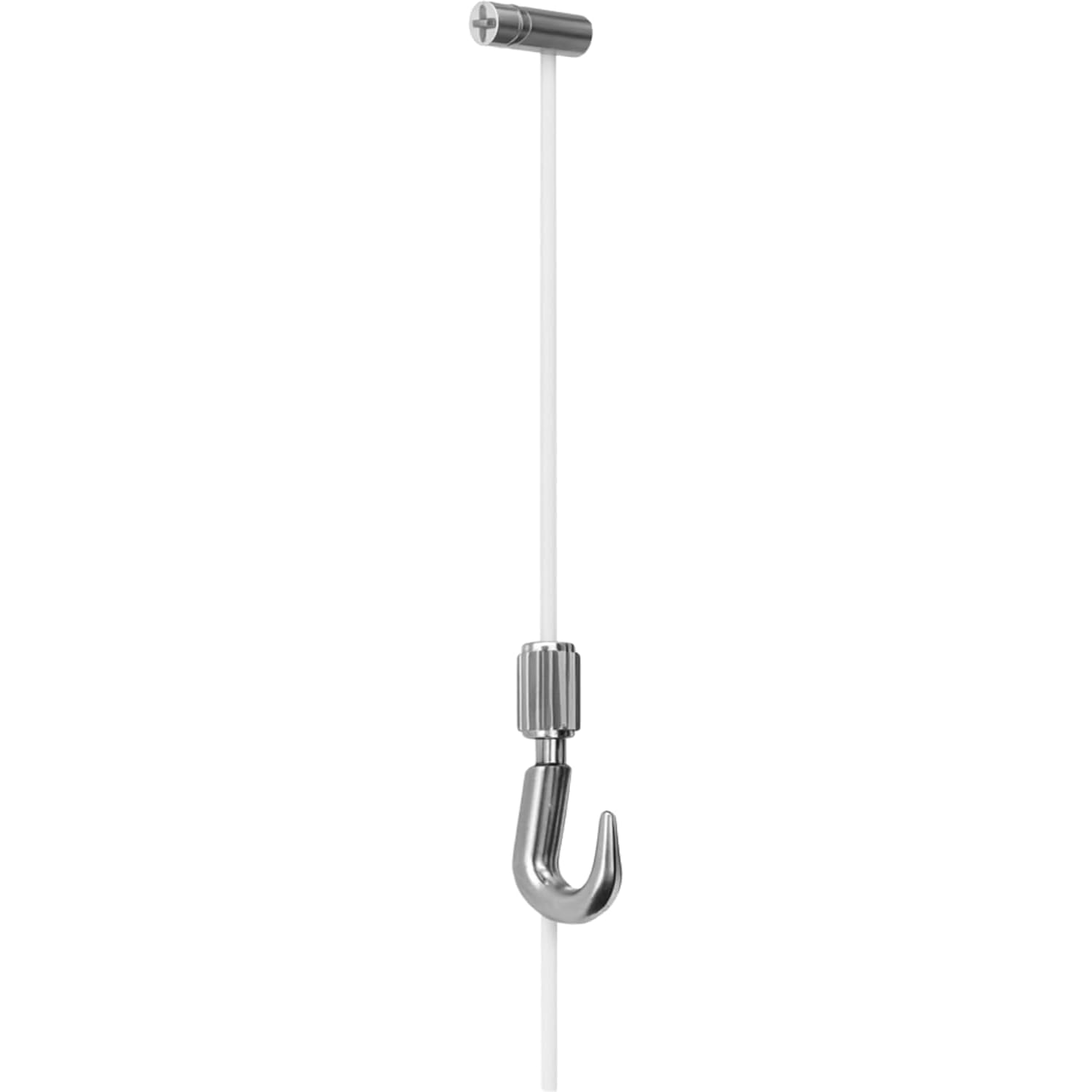 Cimaise pour tableau – Kit suspension avec câble nylon 2 m et crochet réglable | Support jusqu’à 10 kg | Réglage sans outil | Solution murale pour cadres | Lot de 10
