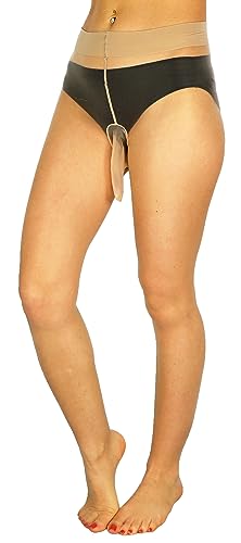 Mona's Choice Second Skin Ultra Sheer to Waist Glossy XL Pantyhose/Mens Pantyhose/Mens Trouser Tights
