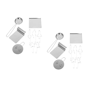 MAGICLULU 2 Sätze Edelstahl Back- und Servierset