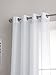 LinenZone Sheer Curtains. Faux Linen White Sheer Curtains. 2 Sheer Curtain Panels in Package. Elegant 84 Inch Curtains for Living Room, Bedroom, Kitchen, Nursery. (Karina 54 x 84)