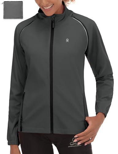 Image of Little Donkey Andy Women's UPF 50+ Cycling Jacket Windbreaker with Removable Sleeves