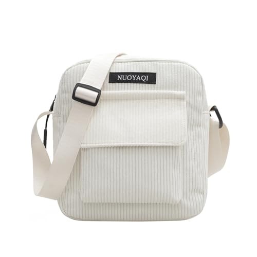 JENCVNL Petit Sac Bandoulière en Velours Côtelé pour Femme, Sac a Main Femmes Bandoulieres Petit Sacs à Main en Velours Côtelé Pochette Telephone Sacoche...
