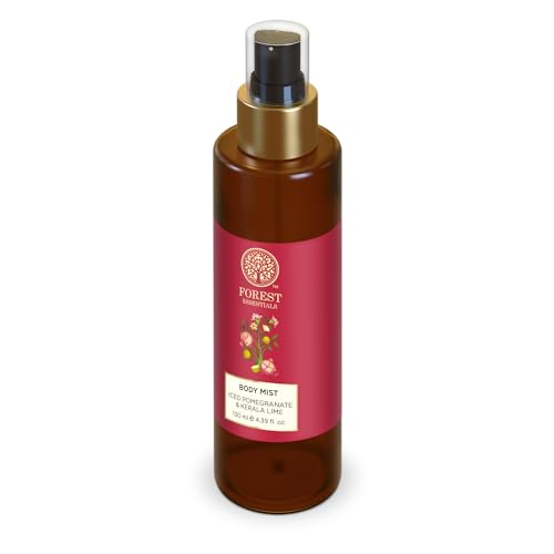 Image of Forest Essentials Fragrant Body Mist Iced Pomegranate & Kerala | Aloe Vera juice infused Perfume Spray to keep Skin Scented & Hydrated Through the Day (Pack of 2)