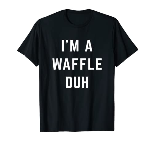Disfraz de Halloween de I'm a Waffle Duh Camiseta