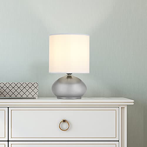 Catalina 18581-000 Transitional 2 Pack Matching Small Touch Table Lamp Set, 9.25, Classic Brushed Nickel, 2 Count #TOP7